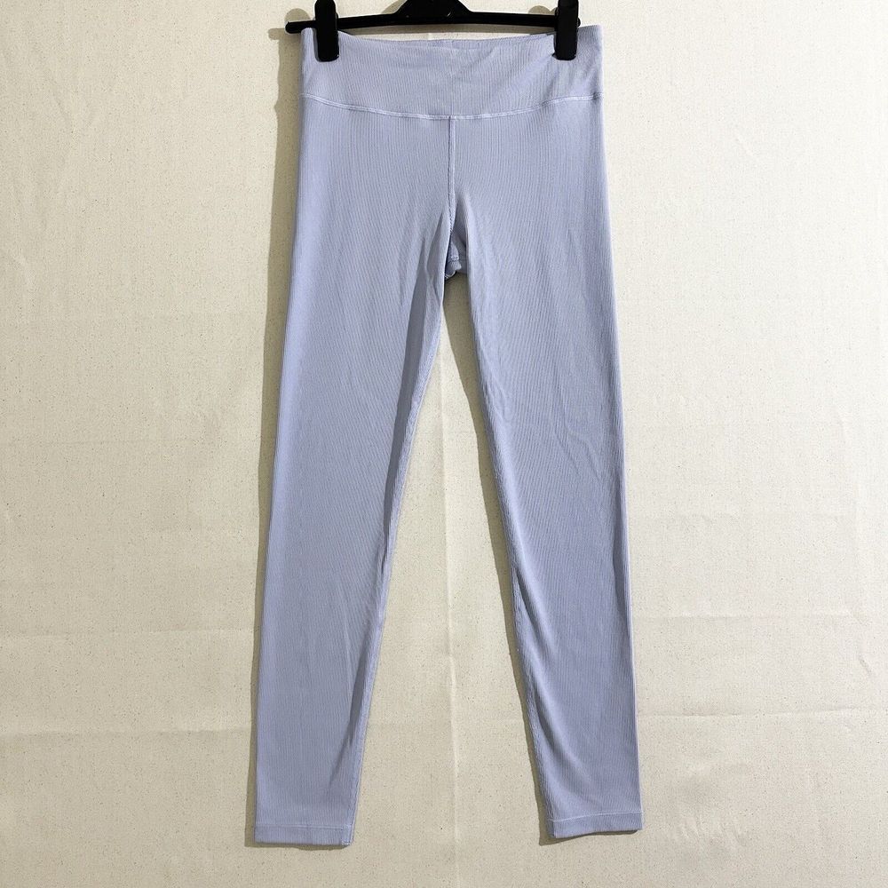 Athleta Girl Blue Ribbed Tight Size XXLarge / 16 Inseam 27” Inches‎